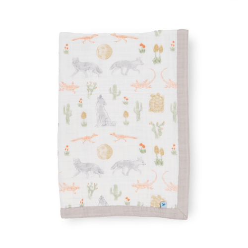 Cotton Muslin Baby Quilt - Desert Night