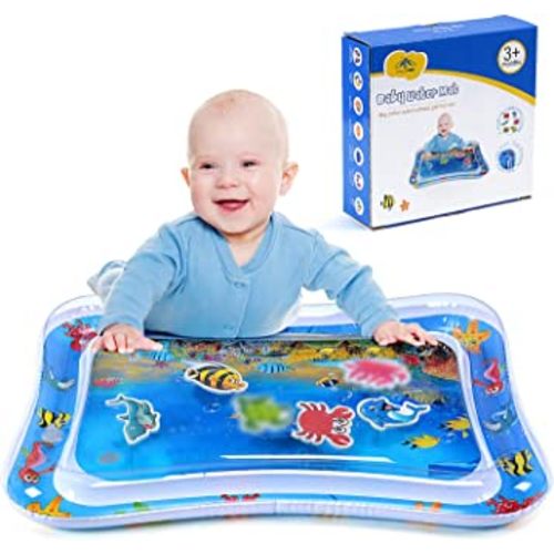 Magifire Tummy Time Water Mat for Infants 3-12 Months Old, Measures 27 inches x 21 inches, Water Mat for Babies, BPA-Free, Water Play Mat