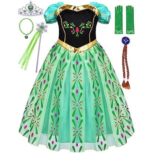 Avady Princess Costumes for Girls Birthday Party Halloween Cosplay Christmas Dress Up