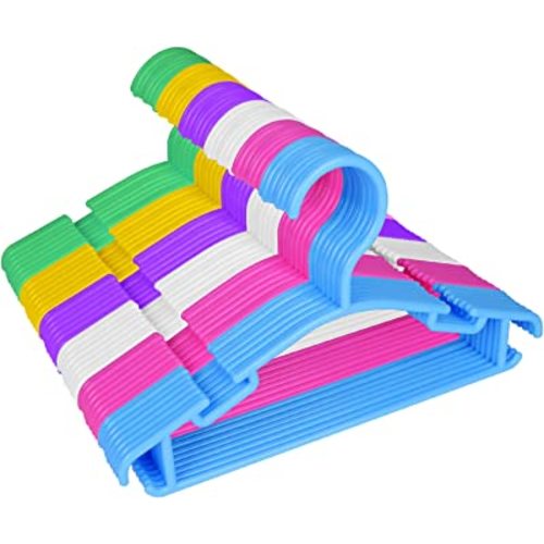 GoodtoU 60Pack Baby Clothes Hangers for Closet Plastic Small Kids Hangers Childrens Nursery Hangers Infant