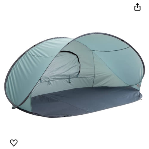 Pop-Up Beach Tents - Instant Shade Canopies with UV Protection, Water and Wind-Resistance, Perfect for Sun and Camping by Wakeman Outdoors