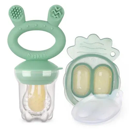 Haakaa Freeze-N-Feed Mini Combo-Pea Green | Baby Bunting AU