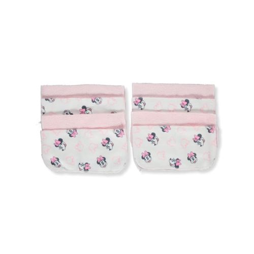 Disney Baby Big Girls 8-Pack Minnie Mouse Washcloths Set - Pink/Multi, one Size
