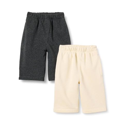 Amazon Essentials Unisex Toddlers and Babies' French Terry Cotton Pants, Pack of 2