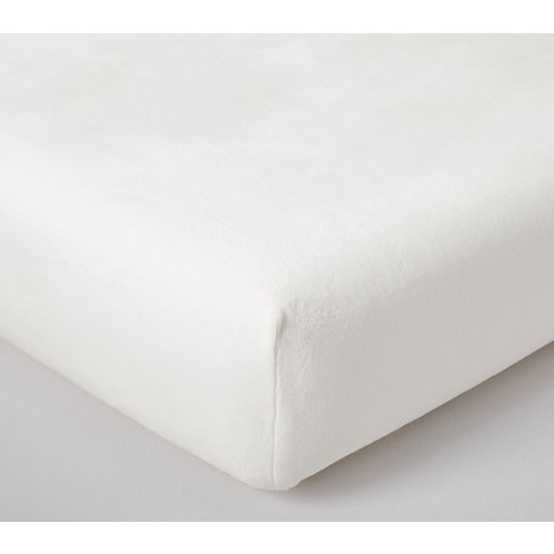 Luxe Solid Chamois Crib Fitted Sheet | Pottery Barn Kids