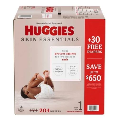 Huggies, Skin Essentials Baby Diapers, Sizes: 1-6
