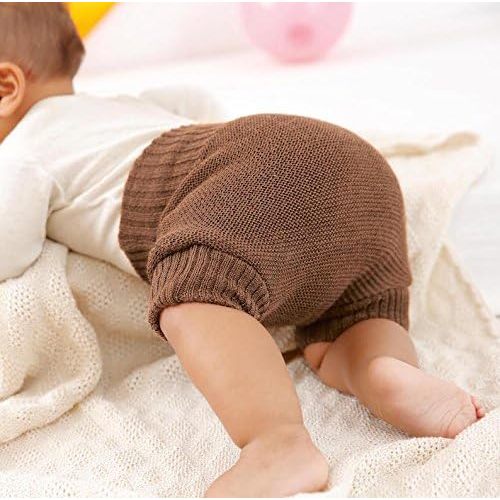 Organic Merino Wool Shorts/Diaper Cover - Caramel, 3-6m