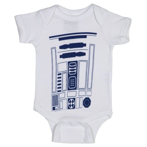STAR WARS R2-D2 White Infant Baby Onesie Romper (18-24 Months)