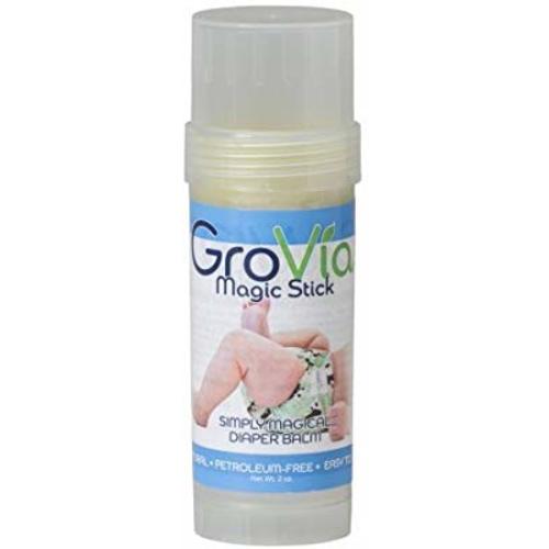 GroVia All Natural Magic Stick Baby Diaper Balm for Baby Diapering (2 oz) - Magic Stick 2oz