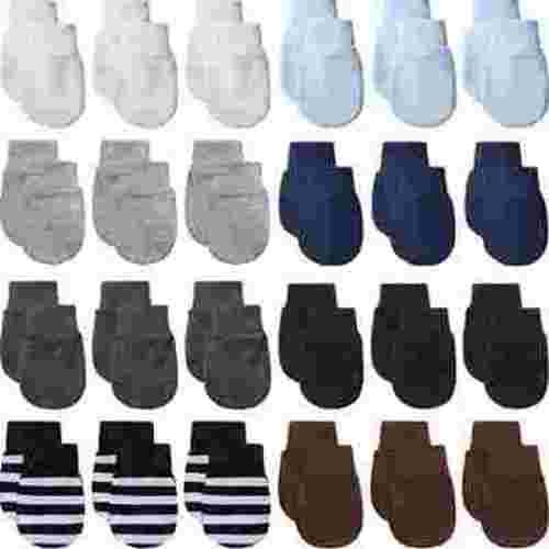 24 Pairs Newborn Baby Mittens Infant Toddler Gloves No Scratch Mittens Gloves for 0-6 Months Baby Boys Girls