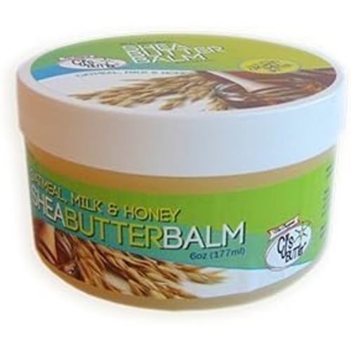 The Original CJ's BUTTer® All Natural Shea Butter Balm - Oatmeal, Milk & Honey, 6 oz. Pot