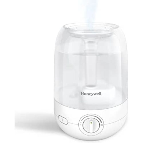 Honeywell Ultra Comfort Cool Mist Humidifier, White Cool Mist Humidifier for Bedroom, Room or Office. Easy to use, ultra-quiet operation for kids or baby humidifier, HUL545W