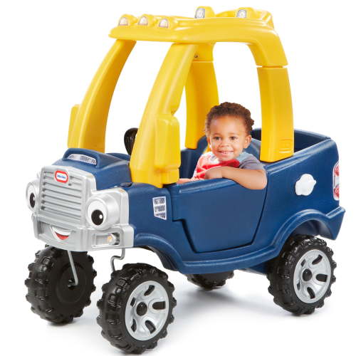 Little Tikes Cozy Ride-On Truck Coupe Car with Removable Floorboard for Kids