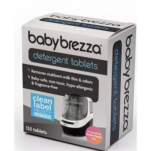 Baby Brezza Detergent Tablets For Bottle Washer Pro, 120 Tablets