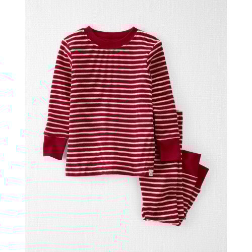 Baby Striped Waffle Knit Pajamas Made with Organic Cotton
- Little Planet | Carter's