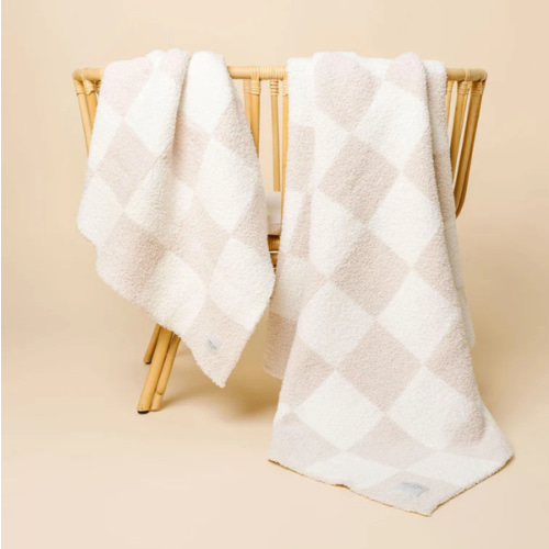 Chenille Blanket - Dune Check - Small & Large