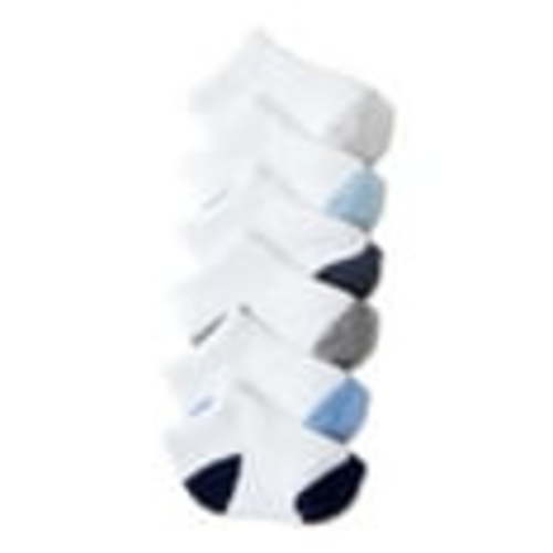 Carter's Child of Mine Baby Low-Cut Terry Socks, Blues, 6-12 Months (Pack of 6)