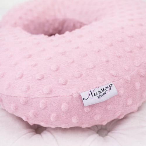 Pink Minky Nursing Pillow – Carseat Canopy