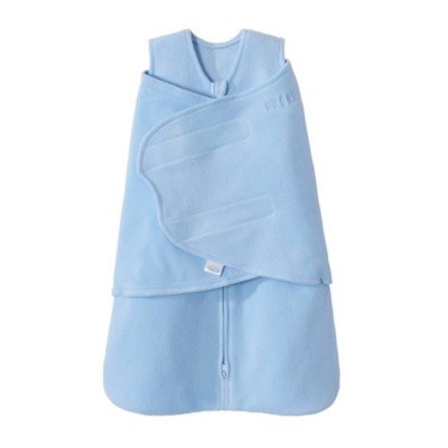HALO Innovations Sleepsack Micro-Fleece Swaddle Wrap - Baby Blue Newborn