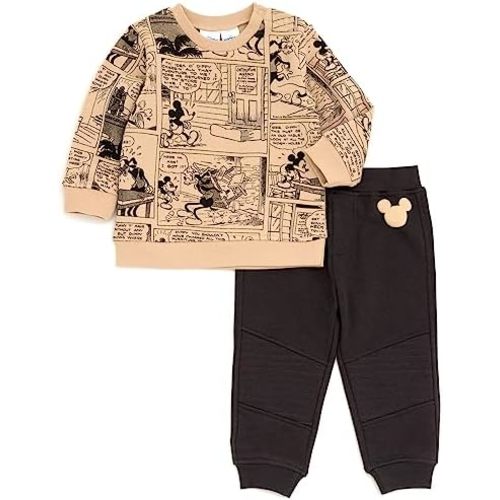 Disney Lion King Mickey Mouse Winnie the Pooh Toy Story Fleece Sweatshirt and Pants Outfit Set Newborn to Big Kid Sizes