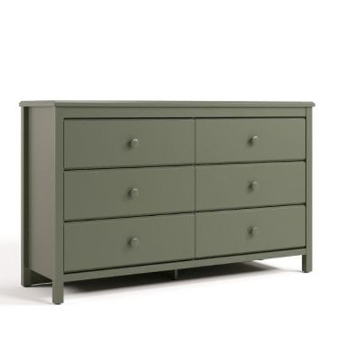 Storkcraft Alpine 6-Drawer Dresser Olive