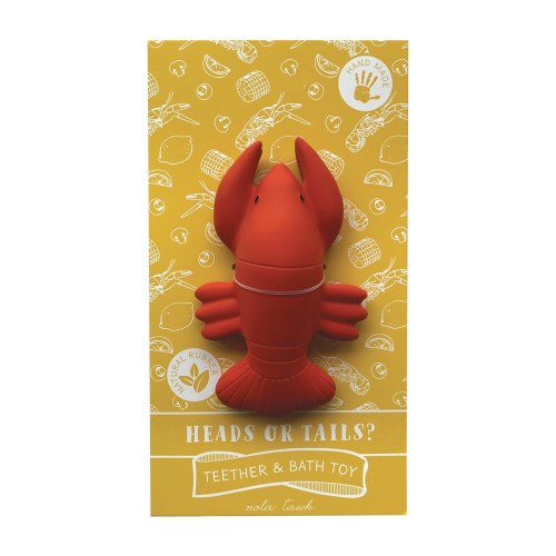 Heads or Tails Crawfish Bath Toy and Baby Teether