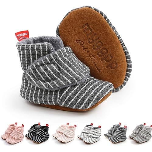 Ohwawadi Infant Baby Slippers Girls Boys Booties Warm Baby Socks Shoes Newborn Crib Shoes Baby Footwear Prewalkers