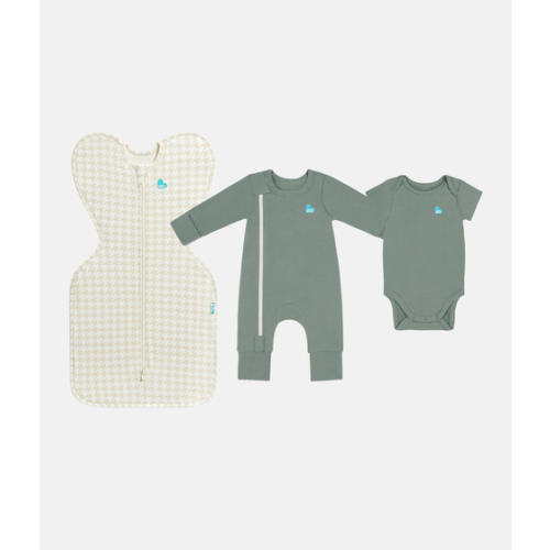 Spring Newborn Bundle | Houndstooth | Olive