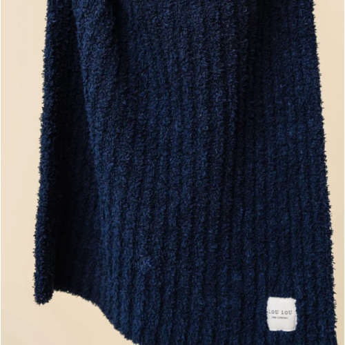 Chenille Blanket - Navy - Mini/Lovey