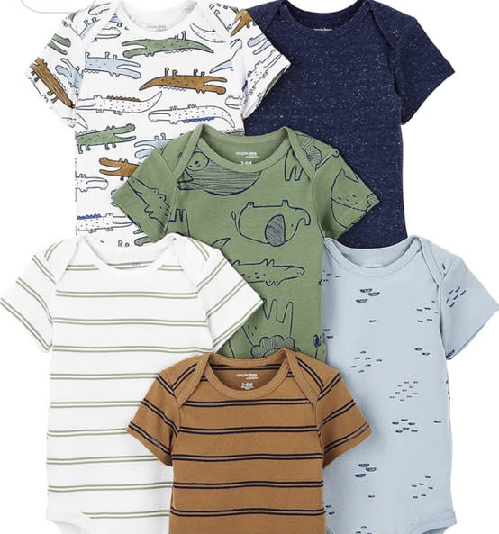 Simple Joys by Carter's Baby Boys 6-Pack Short-Sleeve Bodysuit