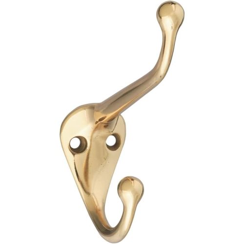 National Hardware N198-101 V1960 Coat and Hat Hook in Solid Brass