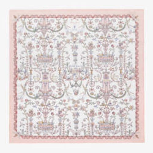 Atelier Choux Paris - Pink Toile De Jouy Cotton Swaddle (95cm) | Childrensalon
