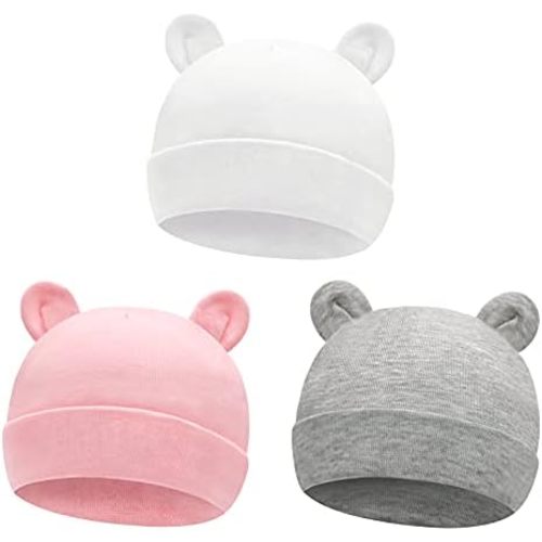 Sarfel Newborn Baby Boy Hats Cotton Baby Beanie Hospital Girl Hat Infant 0-6 Months Unisex