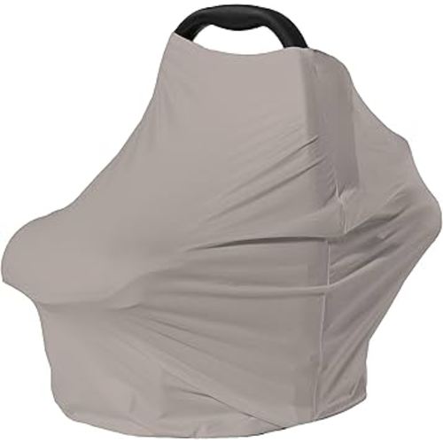 Nursing Cover for Car Seat Cover Baby - Multi-use Breastfeeding Cover Carseat Canopy Cover (deep khaki)
