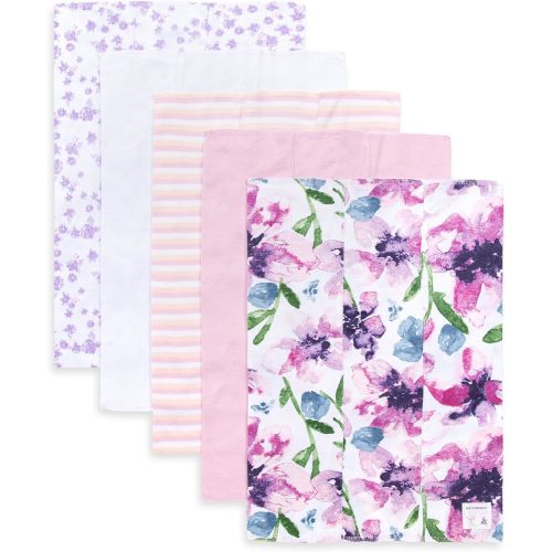 Burt's Bees Baby Set of 5 Watercolor Daylily Burp Cloths