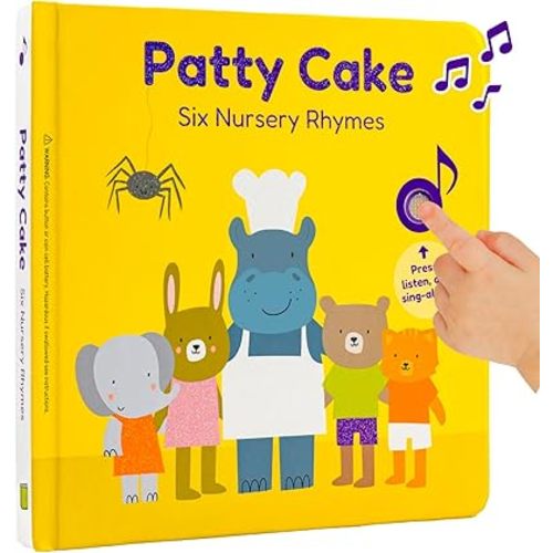 Cali's Books Patty Cake Nursery Rhymes | Books for 1 Year Old | 1 Year Old Girl Gifts | Musical Toys for Toddlers 1-3 | Interactive Sound Book | Nursery Rhyme Books for 1 Year Old Boys & Girls