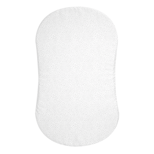 HALO - BassiNest Fitted Sheet 100% Cotton | Pebble - white