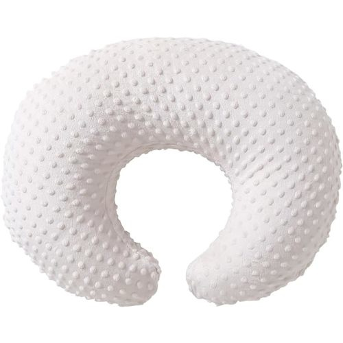 ESEN Baby Nursing Pillow and Body Positioner for Breast Feeding and Bottle Feeding, Ultra Soft Baby Breastfeeding Pillows with Removable Nursing Pillow Cover for More Support for Mom and Baby (Beige)