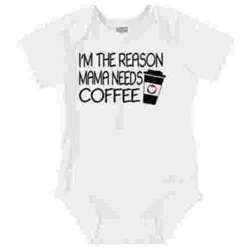 Im The Reason Mama Needs Coffee Funny Romper Boys or Girls Infant Baby Brisco Brands 6M
