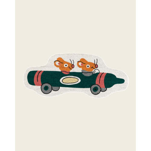 2-Seater Crayon Car Rug | Richard Scarry x Nestig