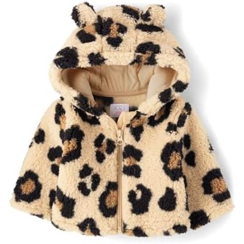 The Children's Place Baby Girl's and Toddler Cozy Sherpa Hooded Full Zip Jacket