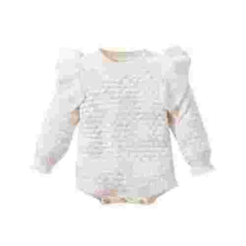 BLVB Newborn Fall Winter Clothes Baby Girl Sweater Ruffle Long Sleeve Knit Pullover Sweatshirt Romper Warm Infant Outfits