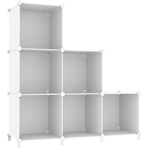 6 Cube Closet Organizers and Storage, White