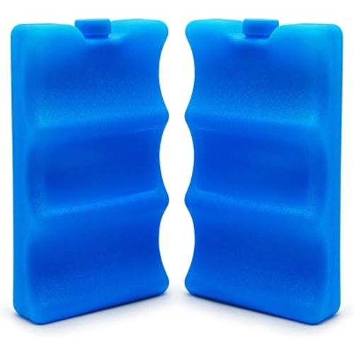 JMEXSUSS Reusable Ice Packs Long Lasting Bottle Ice Packs for Cans,Contoured Ice Packs for Breastmilk Storage,Cooler Bag, Breakfast, Lunch, Baby Bottles,Soda（2 Pack）