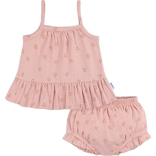 0-3 months Gerber baby-girls Sleeveless Tunic Top and Diaper Cover Set