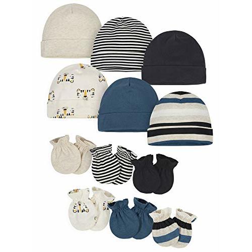 Onesies Brand Unisex Baby 12-piece Cap and Mitten Set