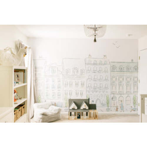 Peel-and-stick wallpaper | Parisian street