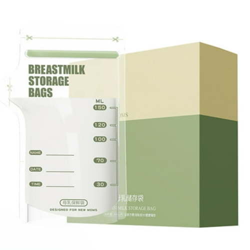 Miyuadkai Closure Bag On Sale Clearance Breastmilk Storage Bags Temp Sensing Milk Storing Bag for Breastfeeding Presterilized Hygienically Doubled Sealed No Leak for and Freezing 30Pcs C