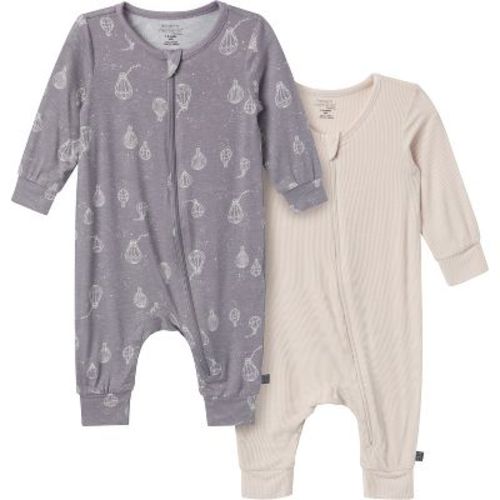 Modern Moments™ By Gerber Baby Neutral 2-pack Footless Coveralls, Silver Hot Air Ballon, Newborn