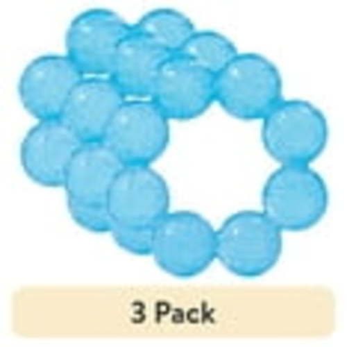 (3 pack) Infantino Soothing Soft Circular Water Teether, Blue